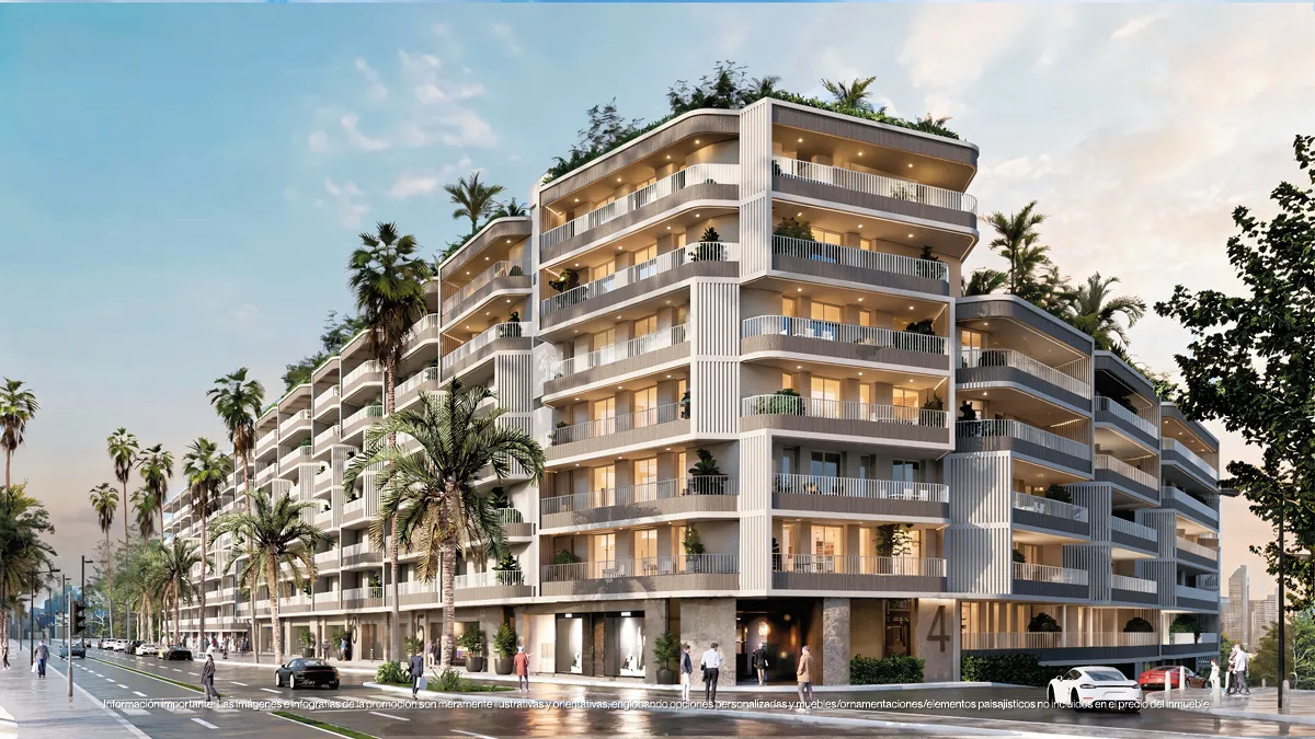 Magna Torremolinos exterieur bij gouden uur