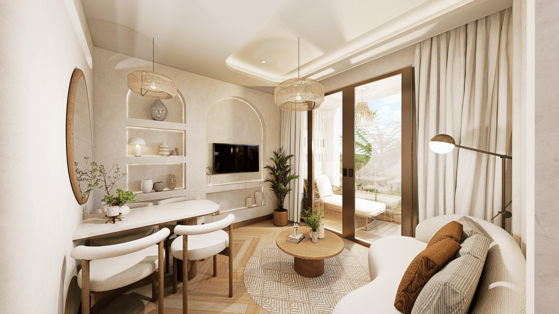 Twee-slaapkamer appartement