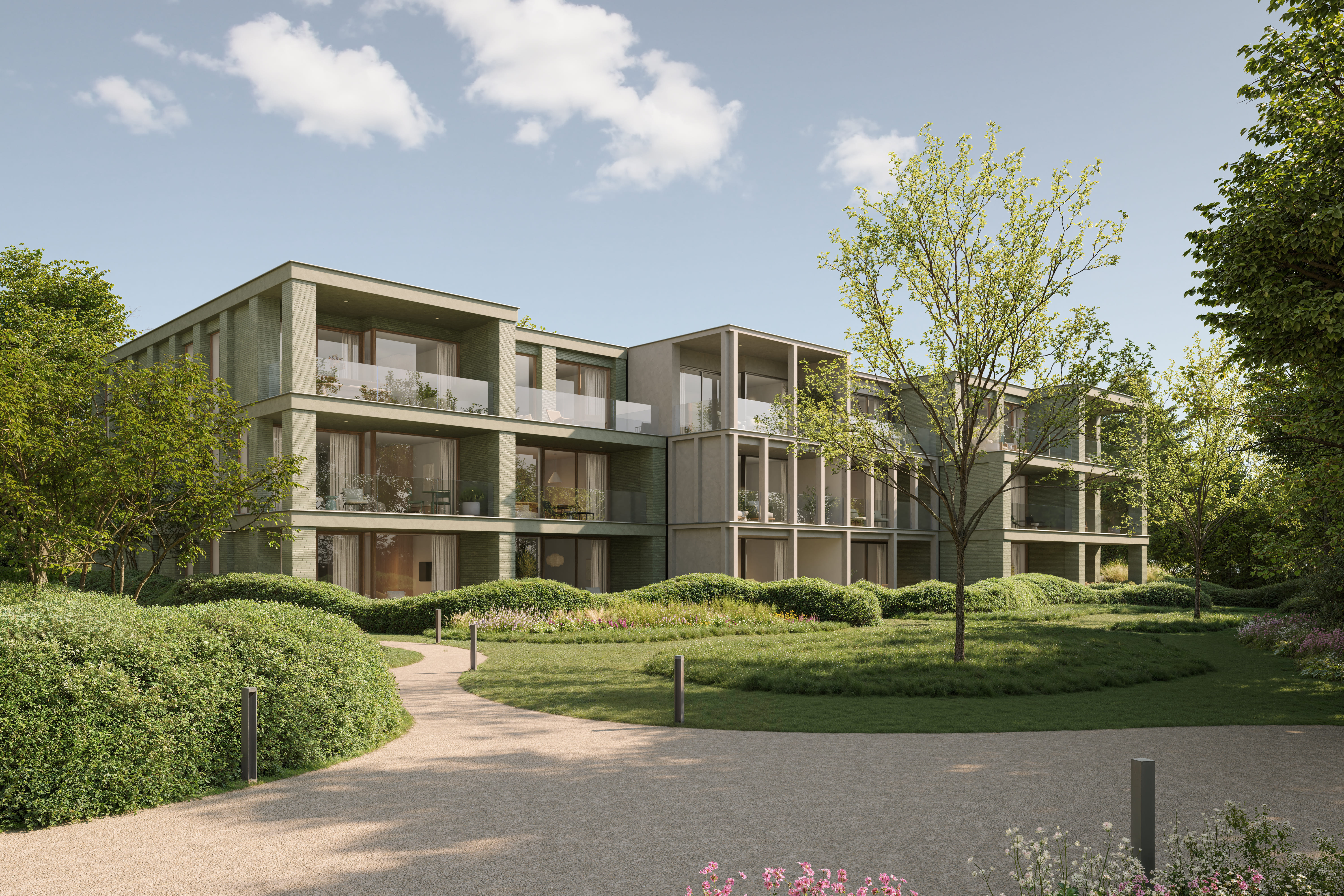 Aangelegde parktuin