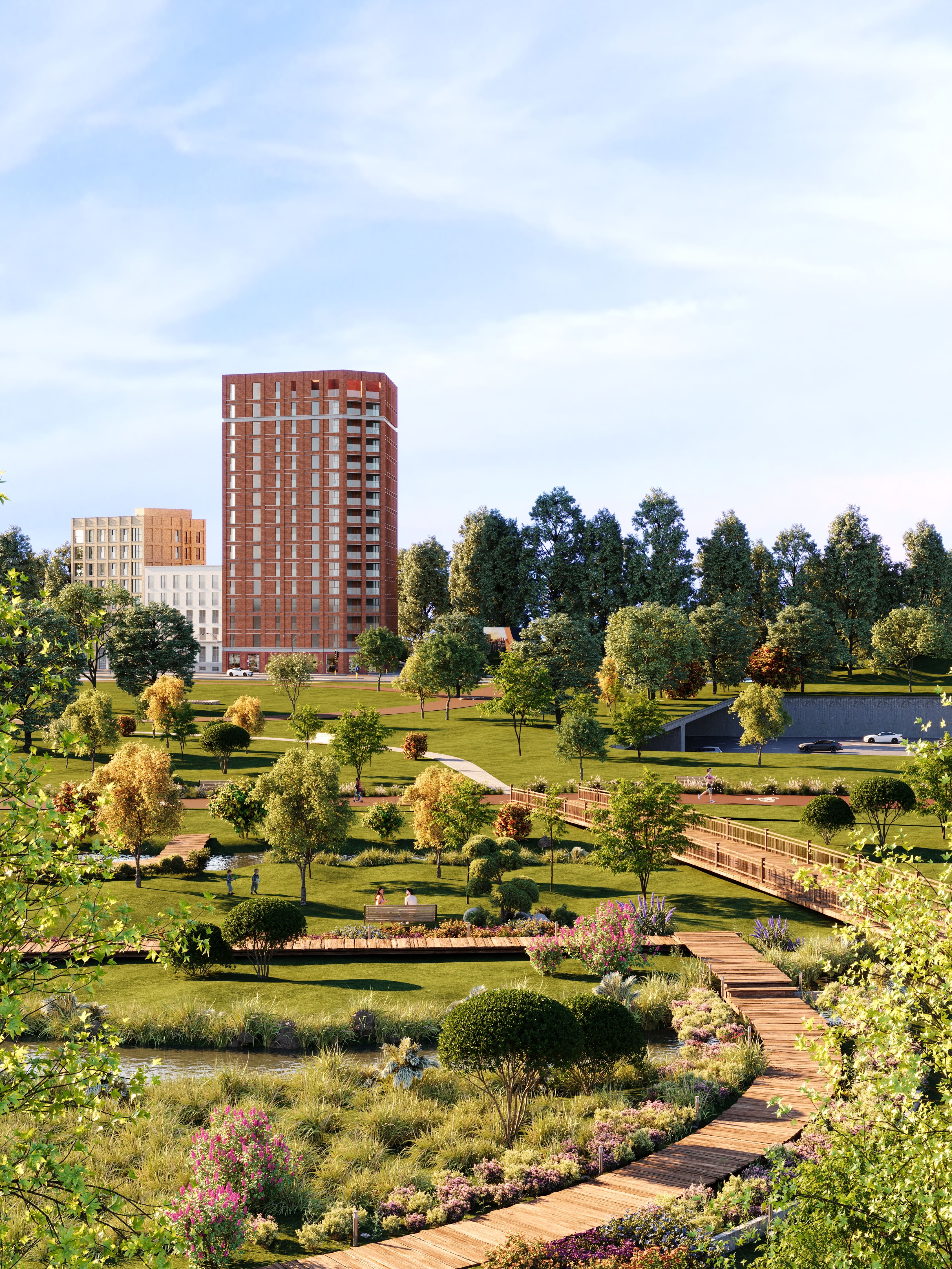 The Grove aan het toekomstige Ringpark Het Schijn