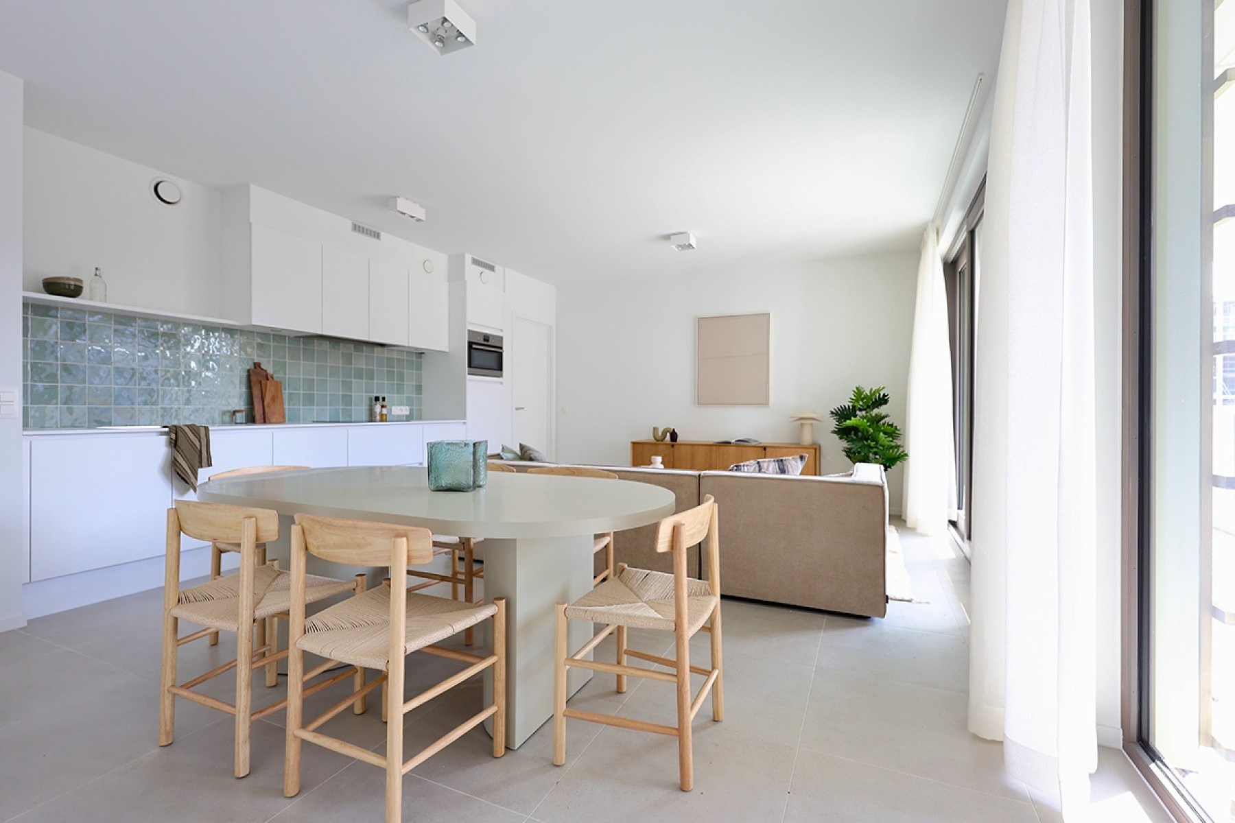 Modelappartement, leefruimte