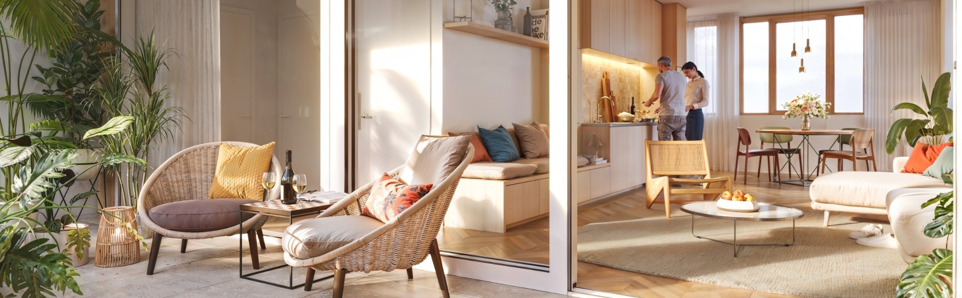 Interieur van een appartement in De Scholier
