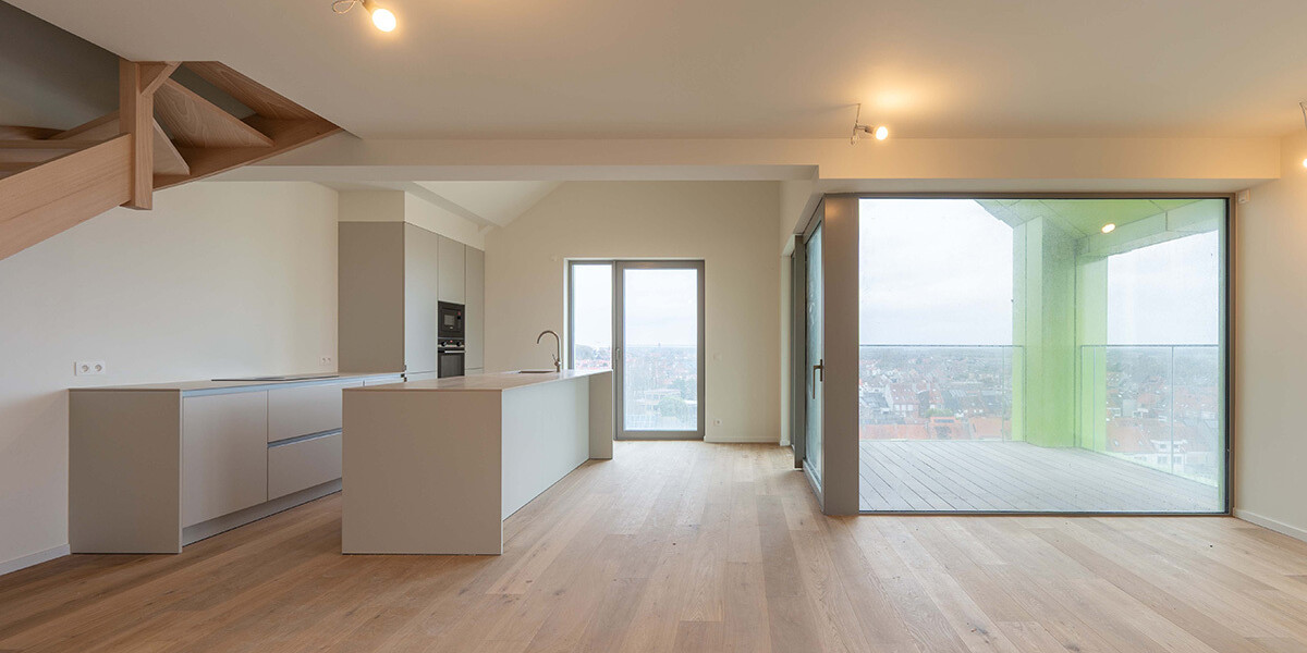 Duplex appartement met terras en zicht