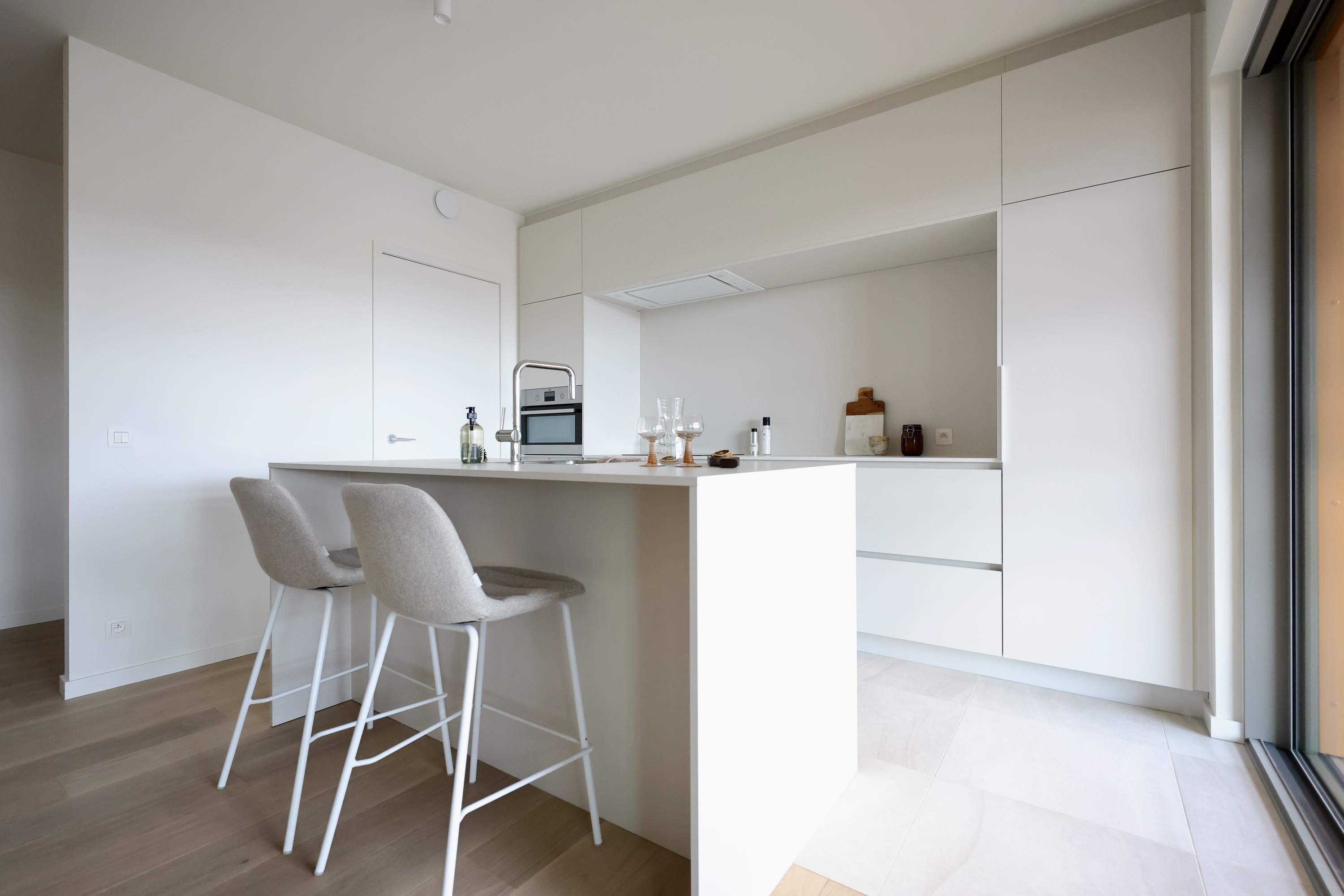 Open keuken vanuit leefruimte