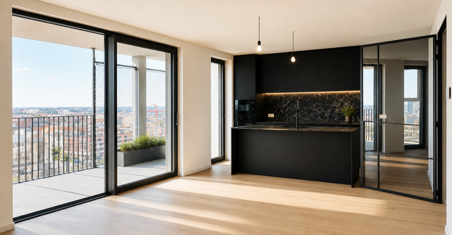 Appartement 12A, 3 slaapkamers in Tournesol De Nieuwe Dokken Gent
