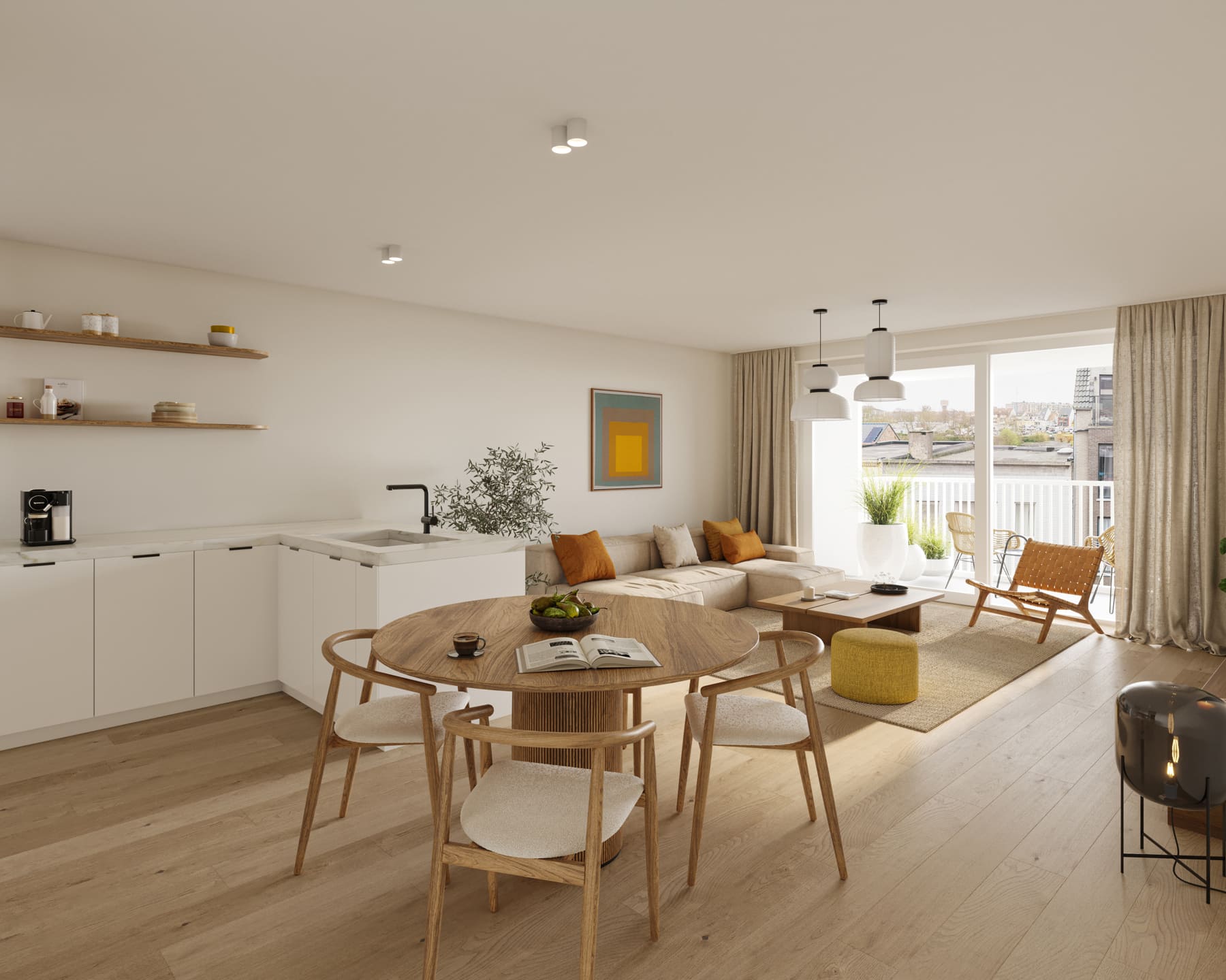 Interieur appartement Residentie Swan