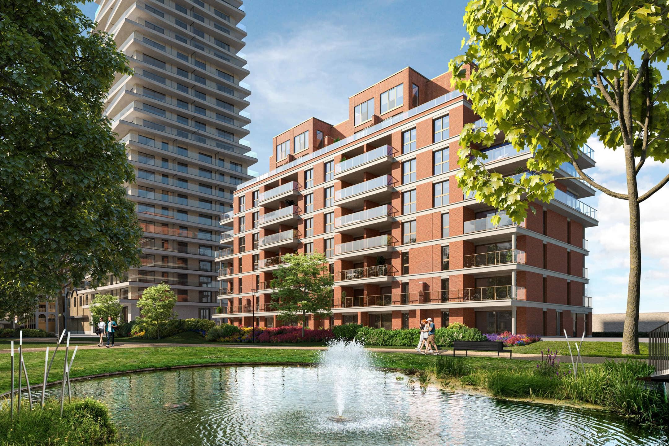 Park 27 zicht op de vijver