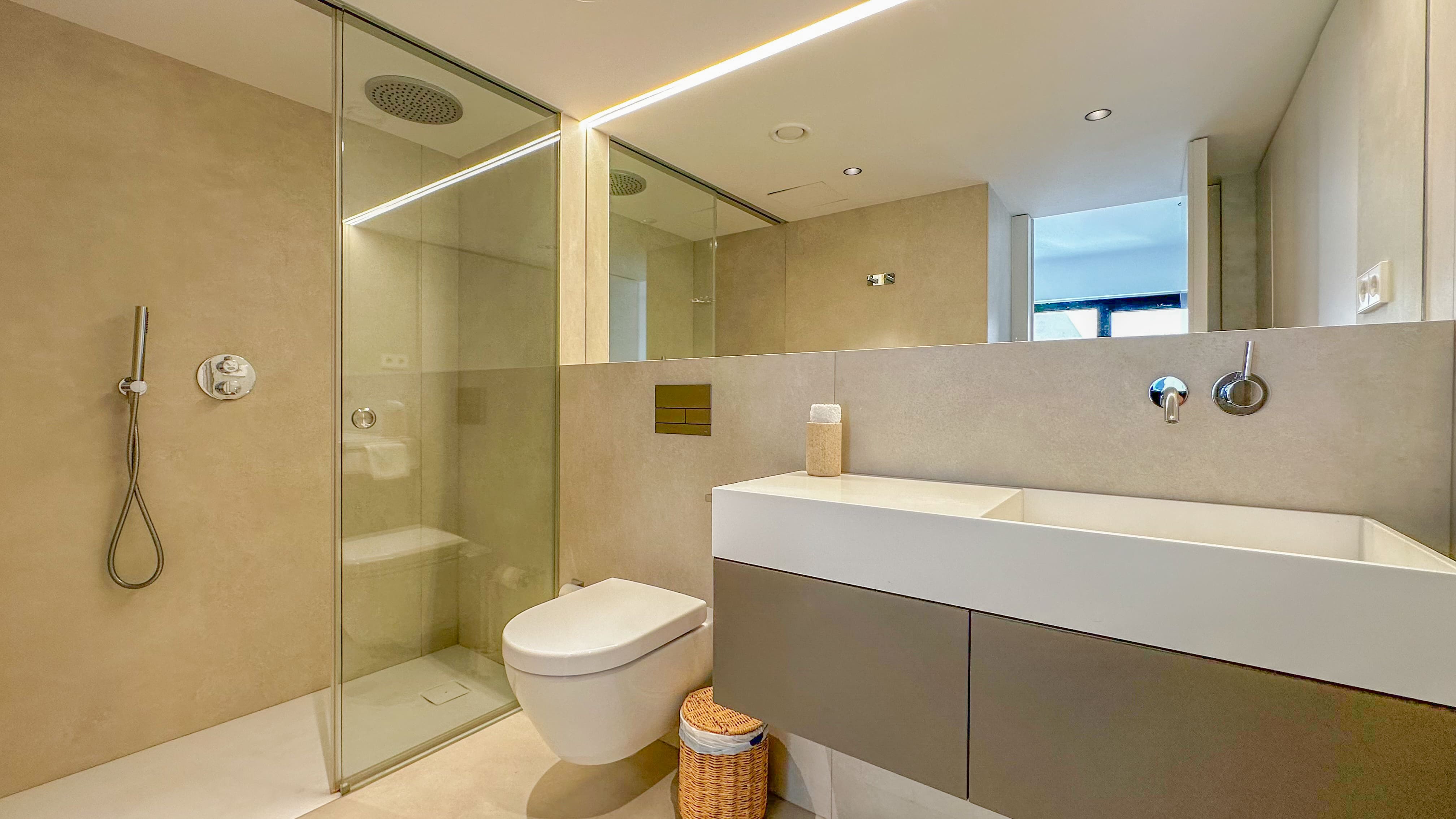 Bathroom with walk-in shower