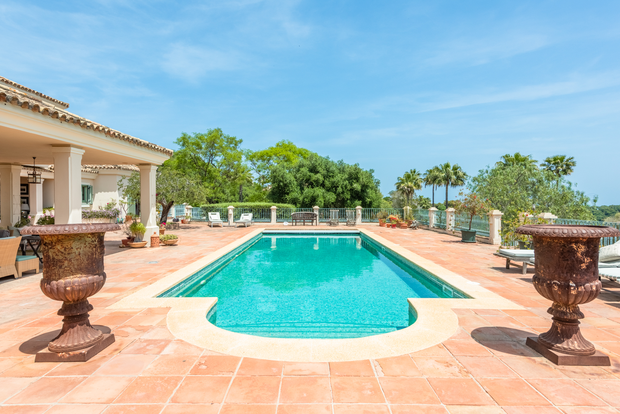 Villa Sotogrande Alto with views over San Roque Golf and the Mediterranean Sea