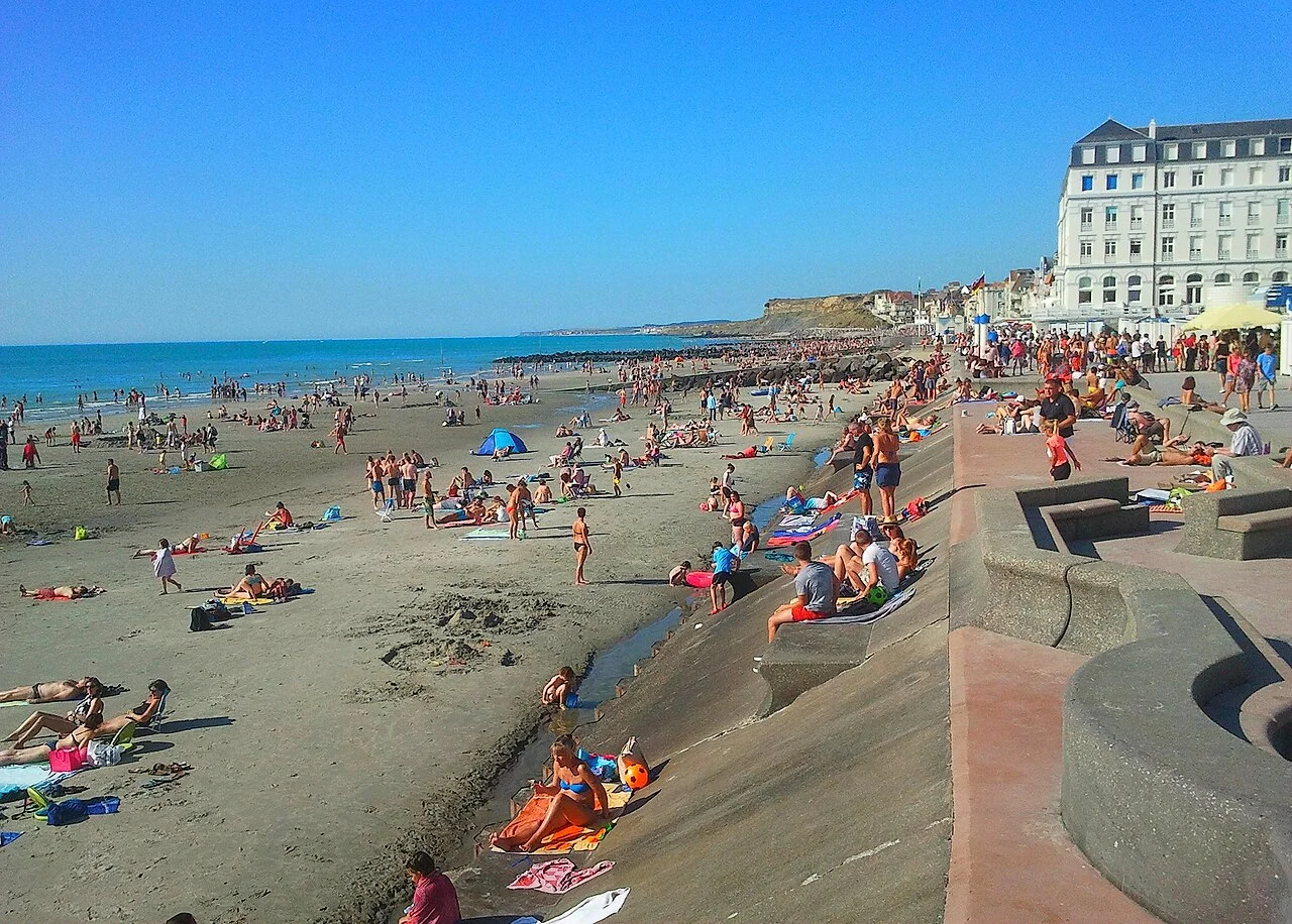 La plage de Wimereux sur la Côte d'Opale