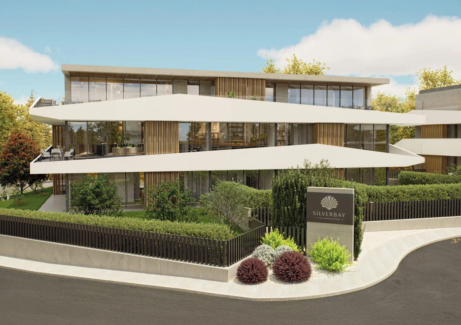 SilverBay Residences exterieur met moderne architectuur en tuinen