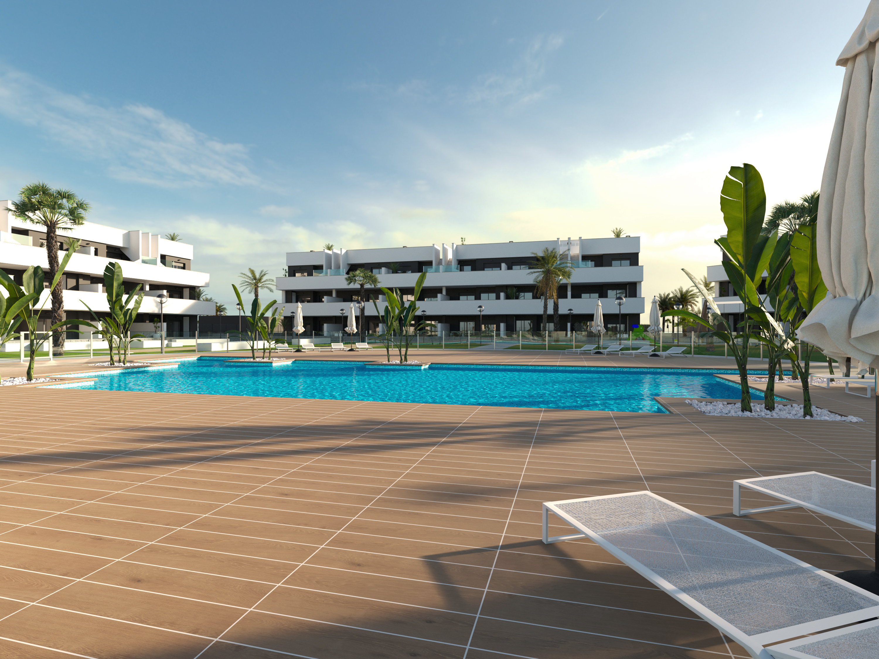 Oasis Laguna - terraces with solarium