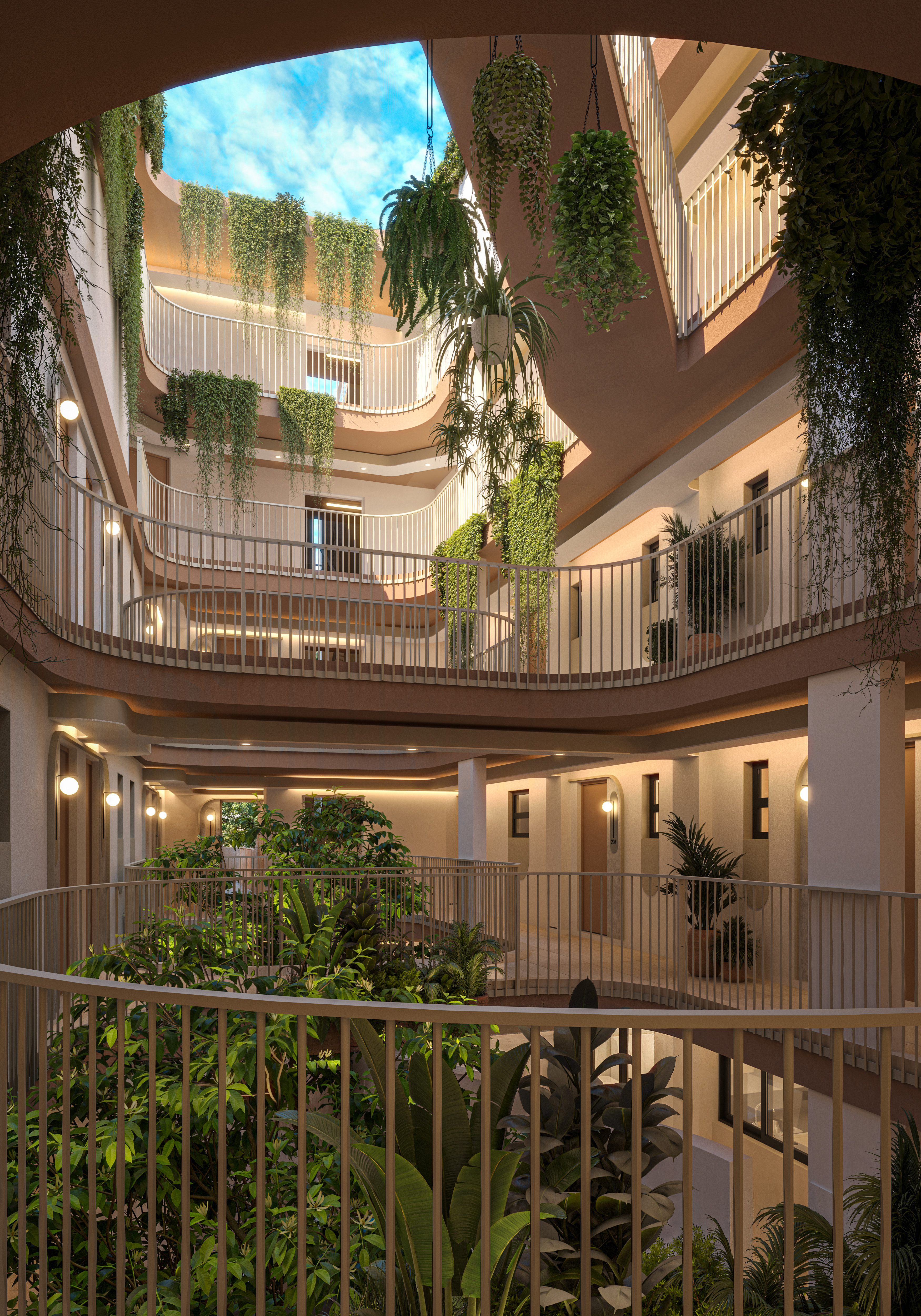 Atrium with natural light