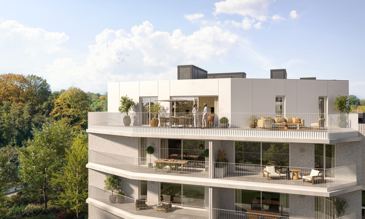 Penthouse Kuringen Park met ruim dakterras en panoramisch uitzicht op groen
