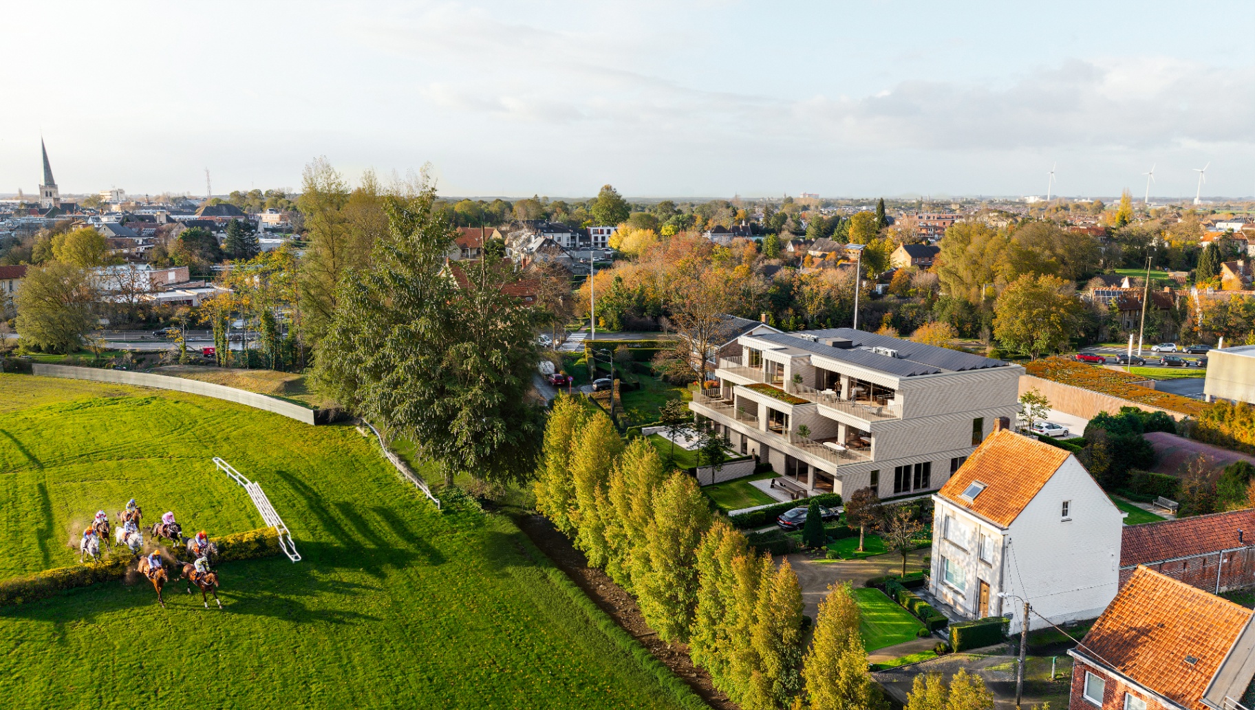 Villa Hippodrome Waregem, nieuwbouwappartementen naast het Hippodroom