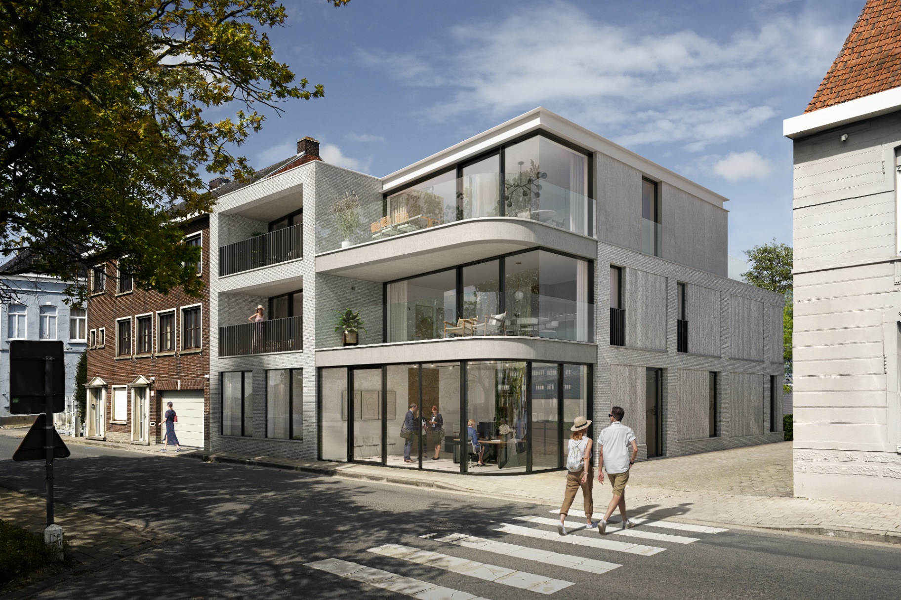 De Mote Desselgem, nieuwbouwappartementen in de Liebaardstraat