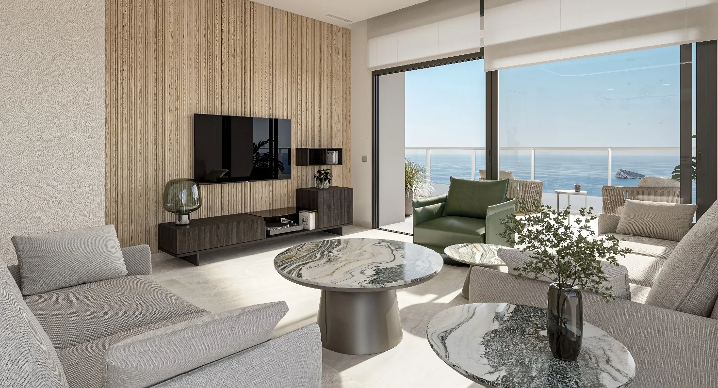 Luxe interieur met zeezicht - TM Tower Benidorm