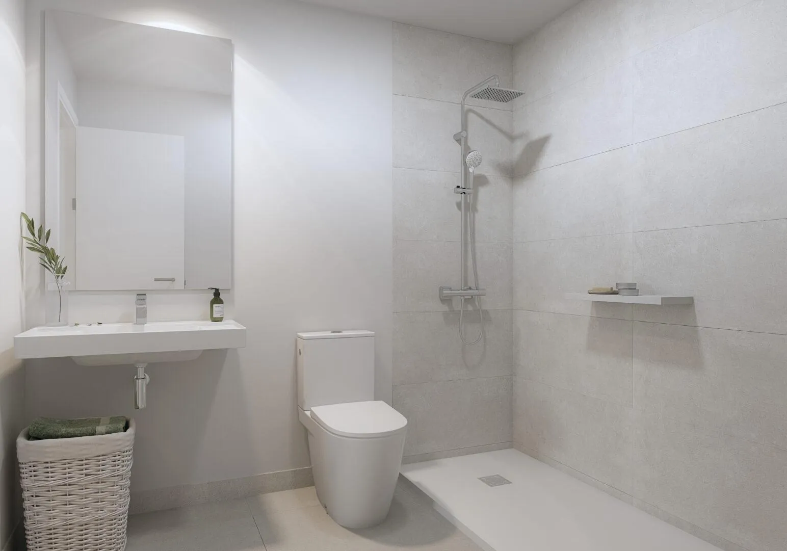 Tweede badkamer in een Abril-appartement