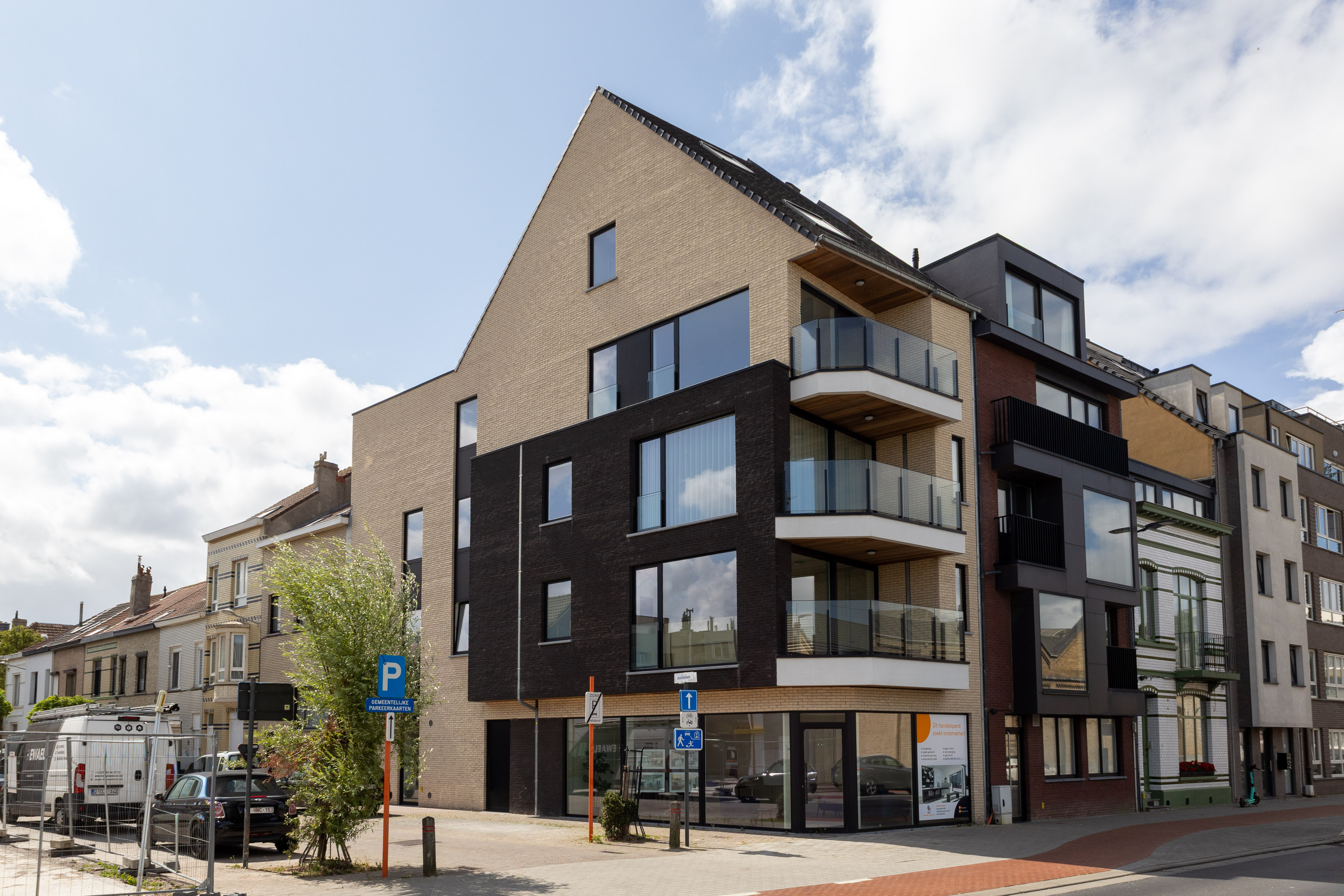 Gevel Residentie Pigeon vanaf de Duivenhokstraat