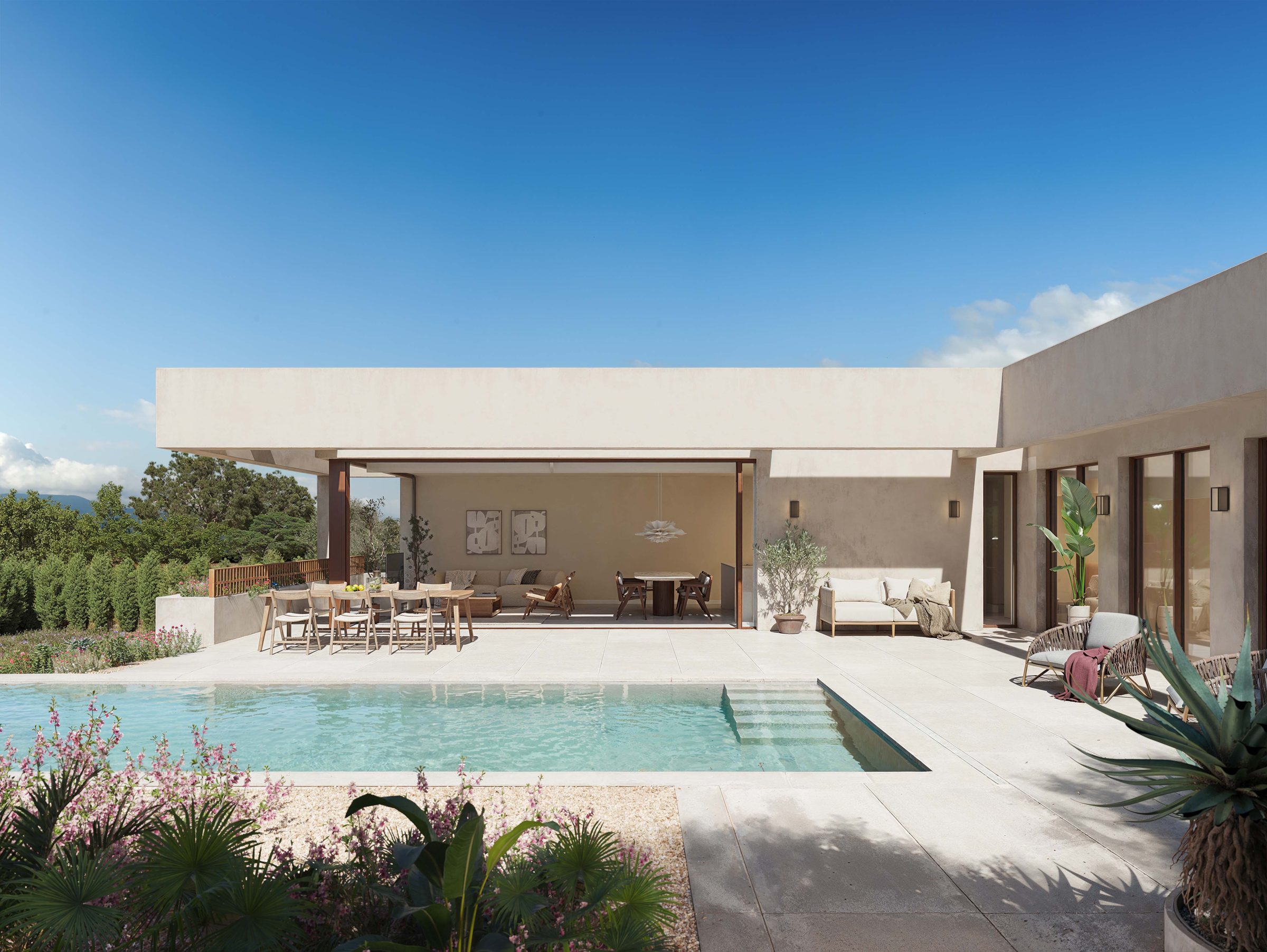 Villa with private swimming pool in Lima Villas, Las Colinas Golf