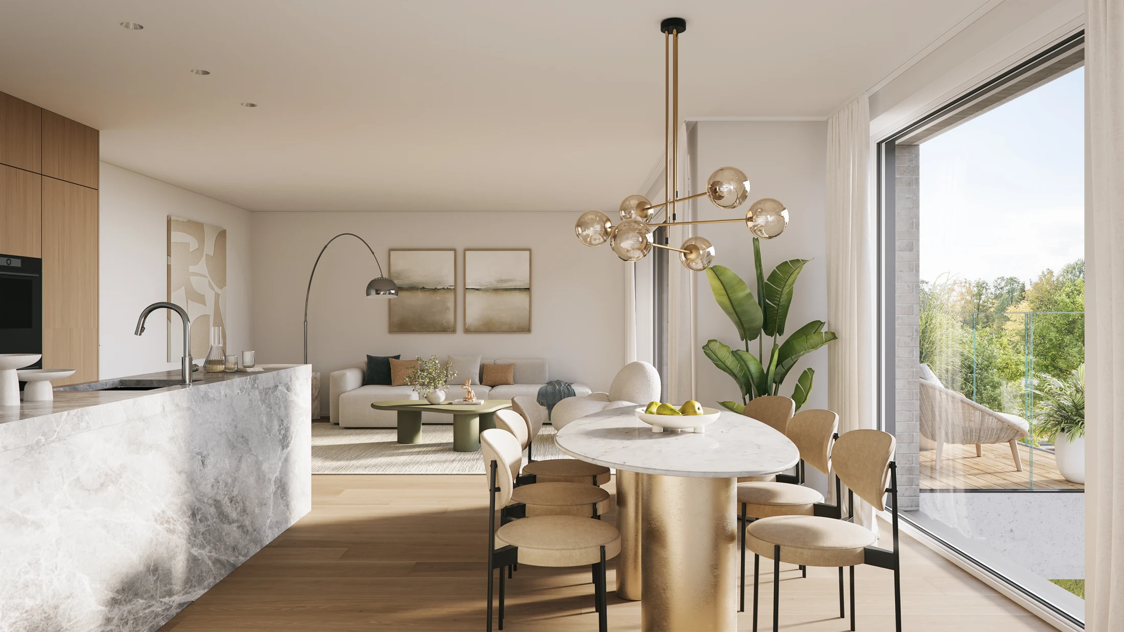Appartement met terras in Eyckentuyn