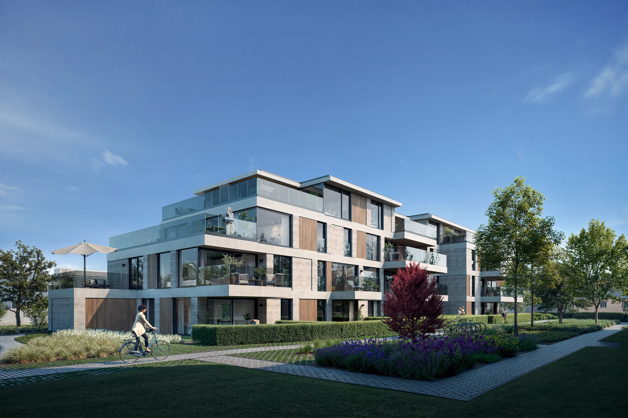 Eyckentuyn, nieuwbouwappartementen in een groene parkomgeving in Eeklo
