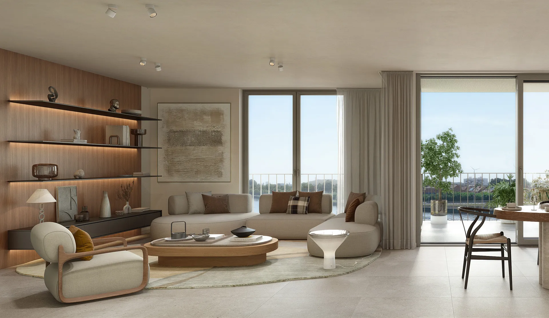 Detail van een penthouse in Residentie Waterkant