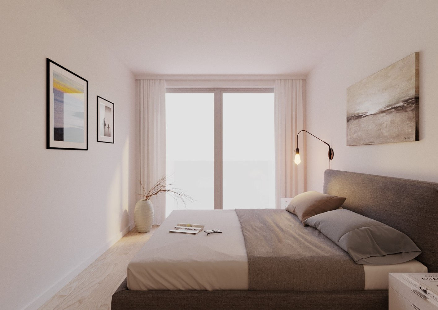 Slaapkamer met natuurlijk licht