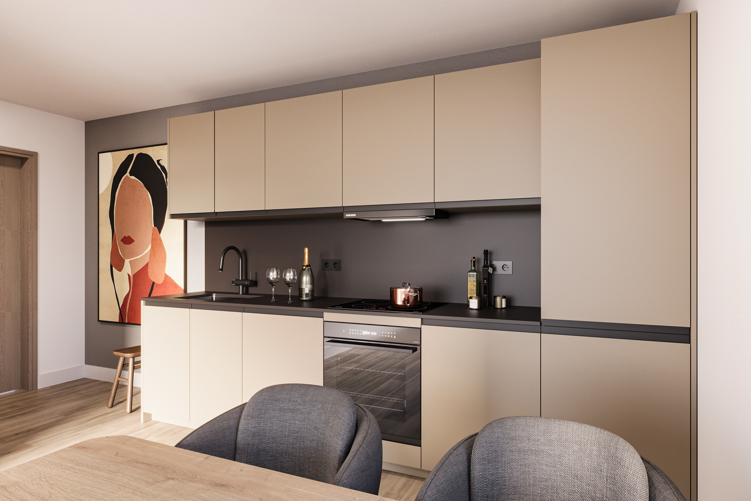 Moderne keuken met stijlvol design