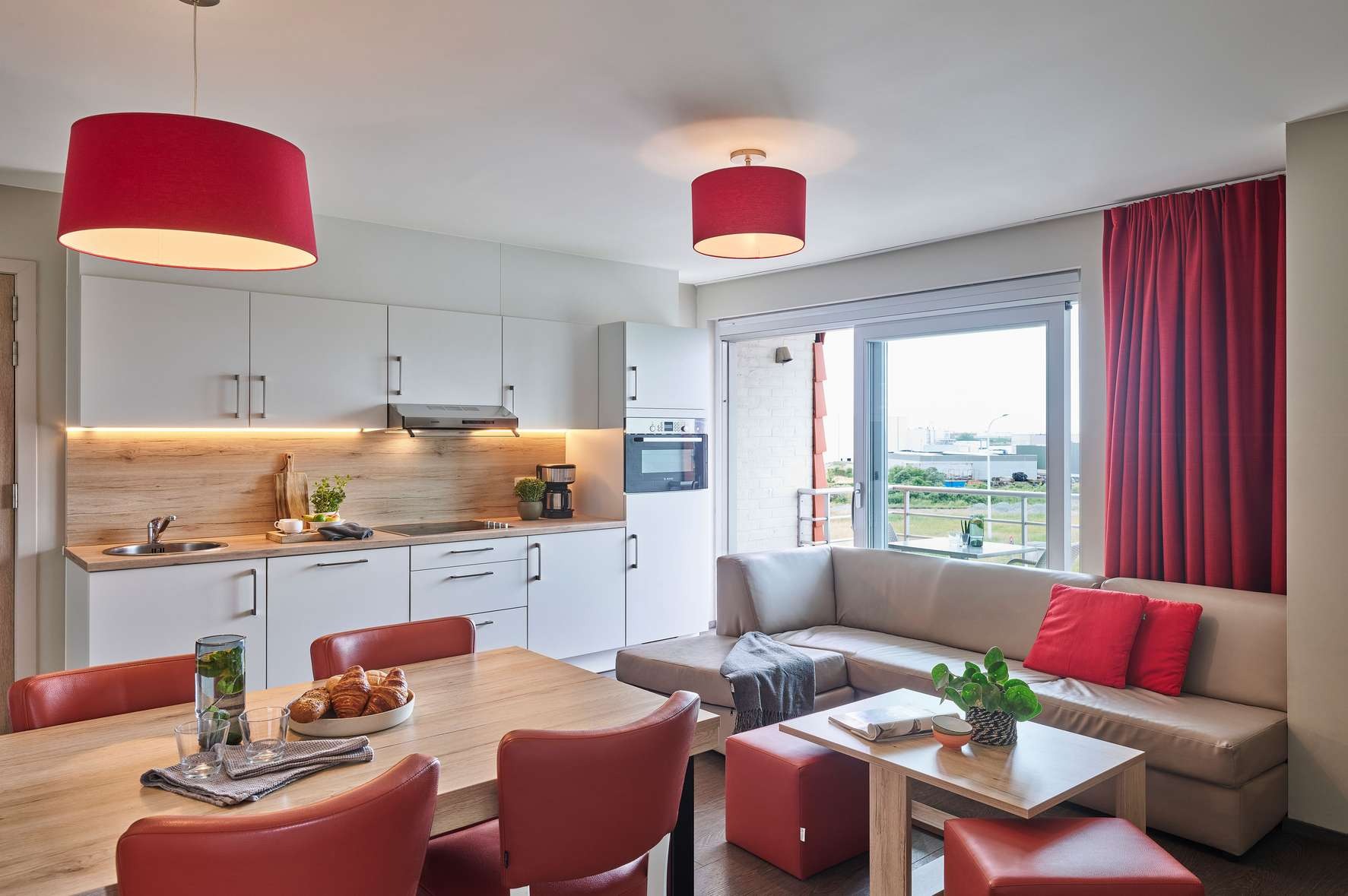 Interieur expat-verblijf Zeebrugge