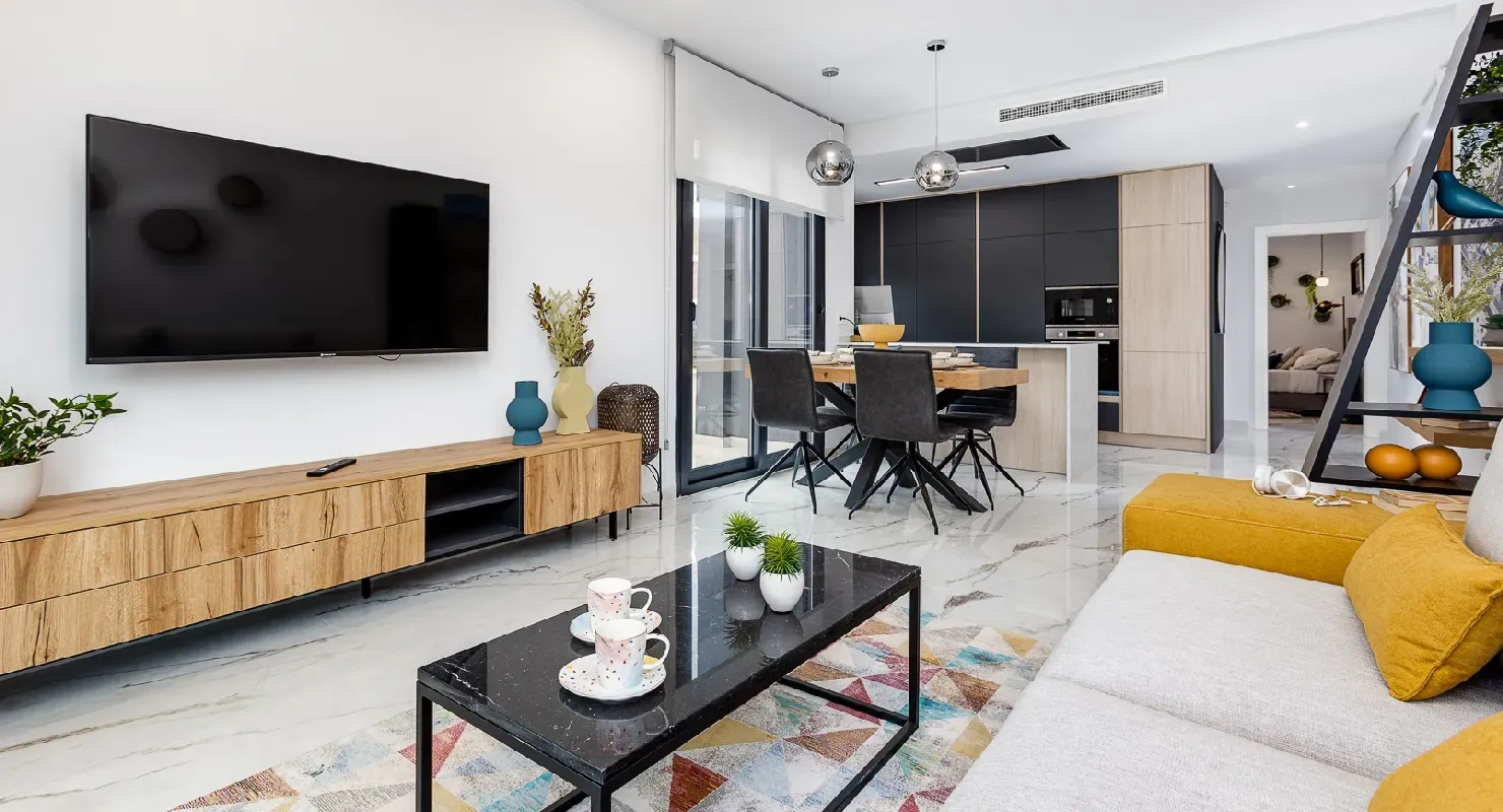 Modern interieur met open keuken — La Hoya Torrevieja