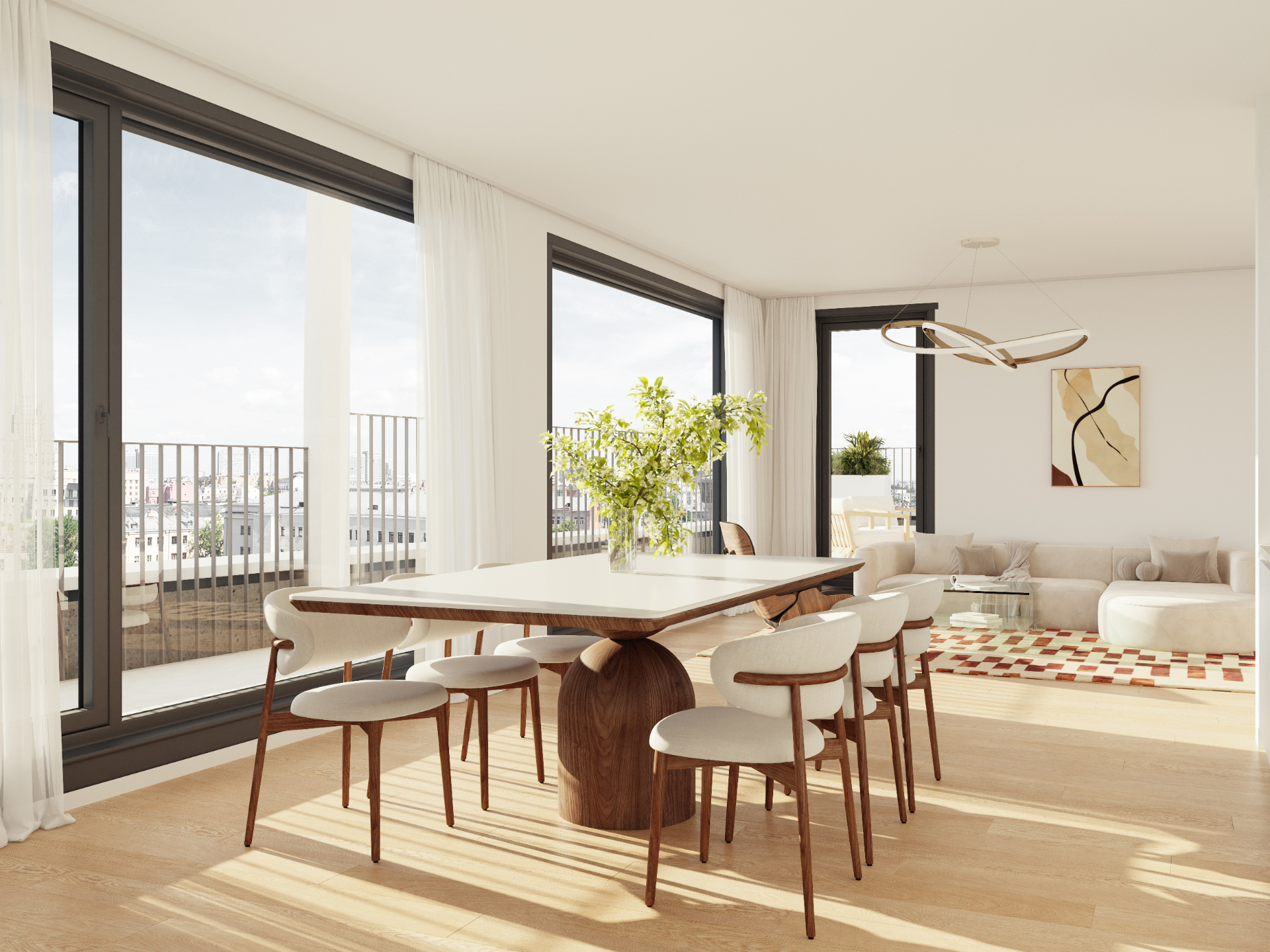 Penthouse met panoramisch uitzicht over Brussel