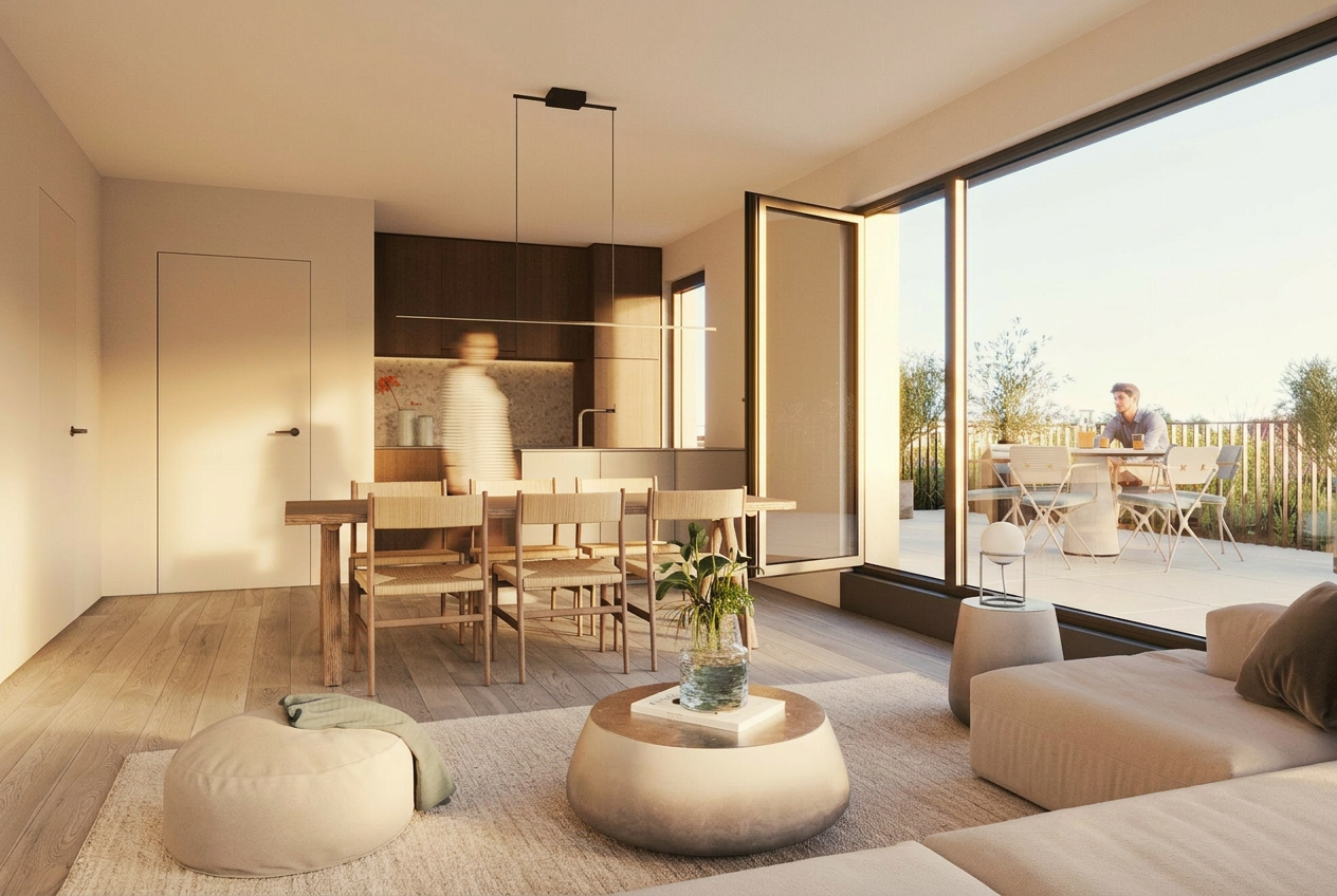 Appartement 1-slaapkamer in Nieuwe Overleie Kortrijk