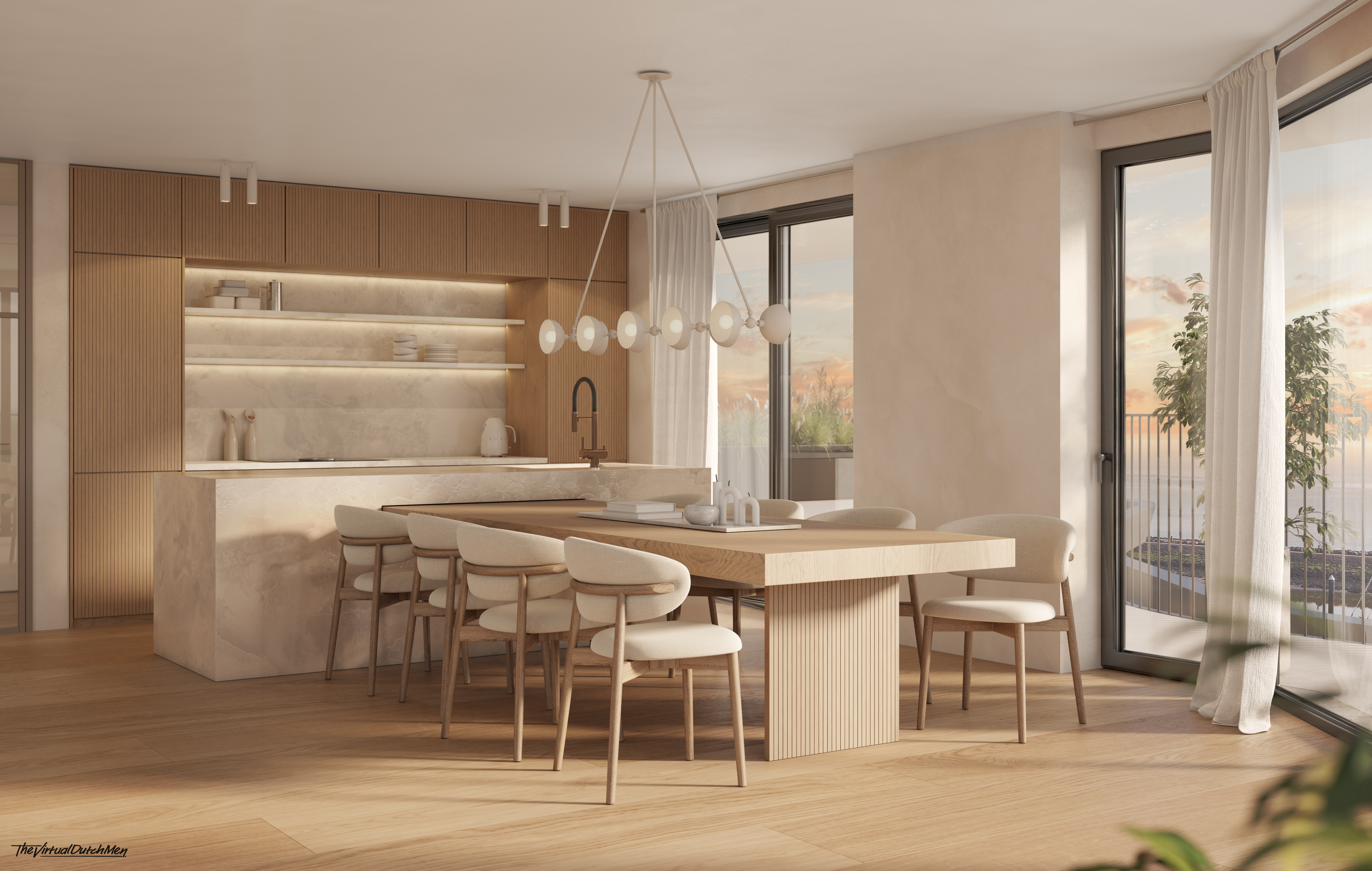 Penthouse terras met uitzicht
