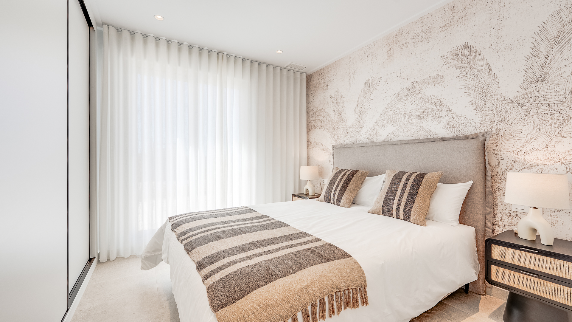Spacious bedrooms designed for comfort