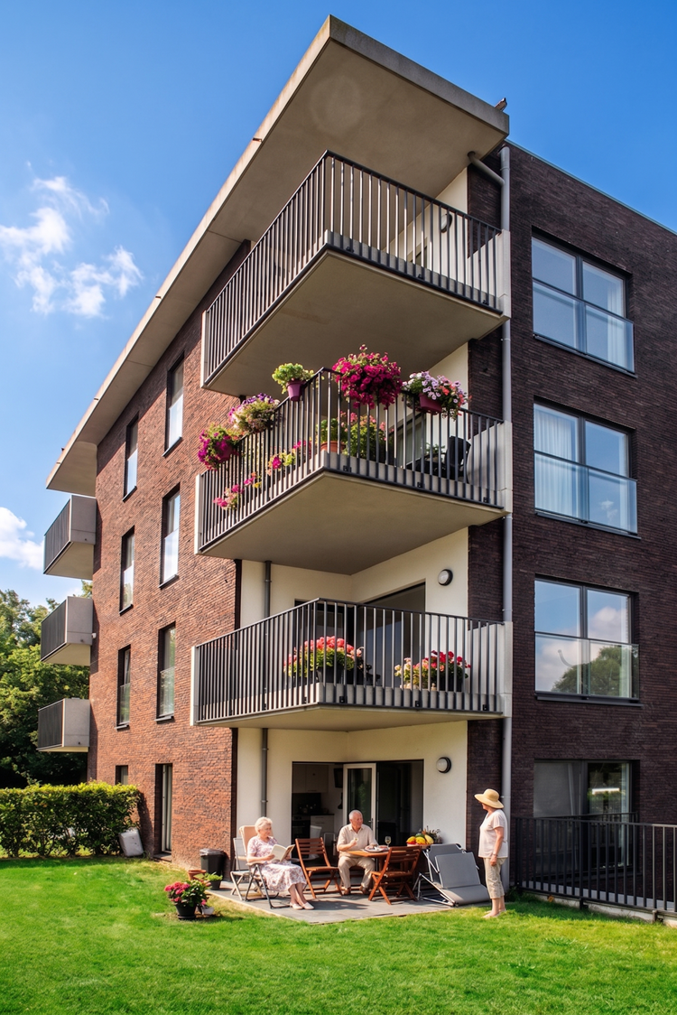 Exterieur van Residentie Keizerhof in Oudenaarde